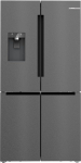 Bosch KFI96AXEA Series 6, Smart French Door k&uuml;lmik, 183 x 90,5 cm, 375 L jahutus + 199 L s&uuml;gavk&uuml;lmik, noFrost, j&auml;&auml;- ja veedosaator, VitaFresh XXL 0&ordm;, AntiFingerprint, harjatud must teras.