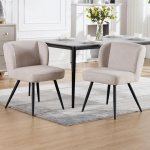 Kaerast s&ouml;&ouml;gitoa toolid, komplekt 2, kaasaegsed k&ouml;&ouml;gitoolid polsterdusega, metallist jalad, linased jalad, elutoa toolid ilma k&auml;etoeta s&ouml;&ouml;gituppa, elutuppa, k&ouml;&ouml;ki, magamistuppa.