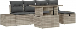 Model3359869 6-osaline aia diivan komplekt padjadega helehall Garden Lounge