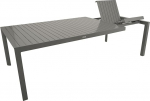 DEGAMO Bago XL pikendatav aialaud 195/255 x 120 cm alumiiniumist h&otilde;behall v&auml;ljas ilmastikukindel