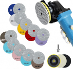 Teemantne m&auml;rg lihvimiskettad 14 marmori lihvimiskomplekt 100 mm lihvimispadjad graniitkivide betoonplaatide lihvimiseks 50-8000 teemantlihvimisrattaga.