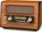 PRUNUS J-199 Retro raadio Bluetooth, AM FM SW Nostalgia raadio akutoitega, kohverraadio 3-kohaline toiteallikas valikuliselt aku, patarei v&otilde;i pistikupesa kaudu, toetab USB/TF-i.