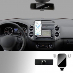 KUNGKIC Autotelefoni hoidik Volkswagen VW Tiguan 2012-2016 - Reguleeritav &otilde;huventilaatori kinnitus 4-6,2-tollise telefoni jaoks (h&otilde;bedane)