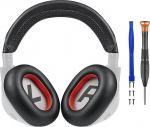 SOULWIT valgu nahast k&otilde;rvapadjad + peapael k&otilde;rvapadi asendusosade komplekt Plantronics BackBeat Pro 2, Voyager 8200 UC k&otilde;rvaklappide asendusremondi osa jaoks
