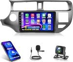 [4+64G] Androidi autoraadio Kia Rio III 2011-2015 juhtmevaba Carplay ja Android autoga - 9-tolline IPS puuteekraaniga autoraadio 1280 &times; 720 p, AI DSP, EQ, SWC, GPS ja AHD tagantvaate kaameraga