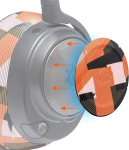 WC k&uuml;lgmised k&otilde;lariplaadid Arctis Nova k&otilde;rvaklappidele Wicked Cushions poolt | Sobib Arctis Nova Pro Wireless/Pro Wired/Nova 7/7X/7P | Orange Prisma