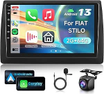 2G & 64G 9-tolline autoraadio Fiat Stilo 2002-2010 koos Carplay Android Car, Android 13, puuteekraaniga Bluetooth HiFi/RDS/FM raadio, WiFi Navi/AHD tagurduskaameraga