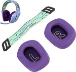 K&otilde;rvapadjad G733 G335, asendusk&otilde;rvapadjad LogitechG733 Wirelesss ja G335 Wired Gaming Headsetile, k&otilde;rvapadjad koos peapaela rihmadega, hingav v&otilde;rk, (lilla)