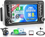 6G+128G 8 Core Wireless Carplay Android autoraadio Audi A3 S3 RS3 2003-2012 jaoks