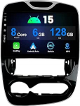 [6G + 128G] Android 15 Double DIN autoraadio Renault Clio 4 ZOE 2016-2019 Carplay kaamera Canbus MIC tasuta tugi roolijuhtimispult RDS 4G WiFi DAB BT5.0