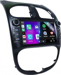 Autoradio f&uuml;r Peugeot 206 206CC Citroen C2 (2002-2010) Carplay/Android Auto-Kabel, 4G+64G Android 13 7'' HD-Touchscreen Autoradio Stereo AM/RDS/FM Bluetooth SWC GPS WiFi+R&uuml;ckfahrkamera