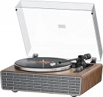 All in One plaadim&auml;ngija koos integreeritud k&otilde;lariga, Bluetooth HiFi plaadim&auml;ngija koos magnetkassetiga AT-3600L, fonov&otilde;imendi, 33/45 rpm, 2-k&auml;iguline, rihmavedu, AUX IN/RCA Out