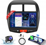 Hodozzy Carplay autoraadio Mitsubishi ASX 1/Citroen C4/Peugeot 4008 Android autoraadio koos satelliitnavigatsiooniga, Android auto, 10,1-tolline puuteekraan koos Mirror Link/WiFi/GPS/RDS/FM/EQ//Bluetooth/USB-ga