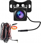 CAMECHO t&auml;isv&auml;rviline HD tagurduskaamera 4-pin Carplay ja Android auto kaasaskantava autoraadio komplekt, 15 m kaabel, 2,5 mm AVIN &uuml;hendus + 4-pin &uuml;hendus