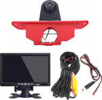 HD tagurduskaamera komplekt koos 7-tollise LCD monitoriga asendamine Fiat Scudo bussikasti 270 272 / Citroen Jumpy Dispatch Box VF7 / Peugeot Expert Tepee Box VF3A VF3U VF3X Furgon / Toyota ProAce Diesel jaoks