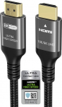 Ubluker 10K 8K 4K HDMI 2.1 kaabel, 5 m, sertifitseeritud &uuml;likiire HDMI kaabel, 4K@120 Hz/144 Hz, 8K@60 Hz, 48 Gbps, eARC HDR10+ HDCP 2.3, &uuml;hildub Mac, Soundbars, m&auml;nguri PC, TV, PS5, Xboxiga.