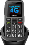 artfone 4G Senior mobiiltelefon ilma lepinguta | Dual SIM h&auml;daabik&otilde;nede nupuga | Pension&auml;r mobiiltelefon suured nupud | aku pikk ooteaeg | USB-C | suur nupp mobiiltelefon koos