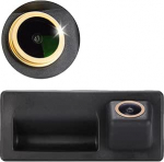 Kuldne objektiivi super-laia nurga k&auml;epideme ribakaamera &ouml;ise n&auml;gemise saapak&auml;epidemega HD tagantvaate kaamera asendamine Audi A3 A4 A4 A4L S4 A5 S5 Q3 Q5 A6 A7 A6L A8L S6 S7 RS5/VW/Tiguan/Golf 6 Variant/Golf Large jaoks.