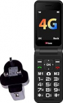 TTfone TT760 Flip 4G Big Button Handy f&uuml;r &auml;ltere Menschen mit Nothilfe-Taste Entsperrtes Basic Handy (Schwarz, mit Netzladeger&auml;t)