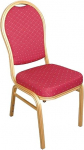 Bolero U525 Bolero Arched Back Banquet Chairs, Speckle Pattern, Aluminium, Red (Pack of 4)