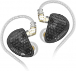 LINSOUL KZ AS16 Pro 16BA Balanced Armature Drivers k&otilde;rvaklapid HiFi Bass In-Ear Monitor k&otilde;rvaklapid koos eemaldatava 0,75 mm 2-poldilise kaabliga (must, ilma mikrofonita)