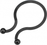 hankimise kaart 50 tk must nailon Twist Lock kaabli sidemed U kuju ruumi s&auml;&auml;stmine 18mm l&auml;bim&otilde;&otilde;t