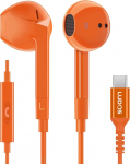 LUDOS Ferox USB C k&otilde;rvaklapid, 5-aastane garantii iPhone 16 15 Pro Max Plus Samsung Galaxy S24 S23 Ultra S22 S21 FE S20 A53 A54, USB Type C k&otilde;rvaklapid mikrofoniga In-Ear koos kaabliga iPad Pro -