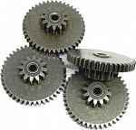 Gears Pinion Gear Motor Gearbox 2pcs 0.6M 12T-43T 0.8M 3MM Metal Double Gear