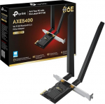 TP-Link Archer TXE72E AXE5400 Wi-Fi 6E Bluetooth 5.3 PCIe adapter (6 GHz 2402 Mbps, 5 GHz 2402 Mbps, 2,4 GHz, 574 Mbps, Bluetooth 5.3, WPA3 kr&uuml;pteerimisstandardid, suure v&otilde;imsusega antennid)