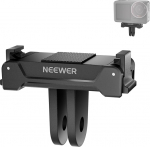 NEEWER Magnetic Adapter Mount Magnetic Adapter Holder, Compatible with DJI Osmo Action 5 Pro 4 3, Quick Change Mount Base with Two-Pole Connector, for Tripod Selfie Stick Vlog Accessories, GP-73