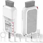 Tastatur-Reinigungsset, Laptop-Reinigungsset, Multifunktions-Computer-Ohrst&ouml;psel, Reinigungsstift, tragbare Elektronikb&uuml;rste mit Tastenkappen-Abzieher f&uuml;r Kopfh&ouml;rer, PC, Tablet, Kamera