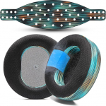 WC Mod Kit V2 Maxwell Gen 1 jaoks - jahutavad geelk&otilde;rvapadjad + eriti lai silikoonist peapael, mis &uuml;hildub Audeze Maxwell Xbox & PS5 Gen 1 Wicked Cushionsiga | Simulatsioon