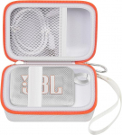 Kandekott &uuml;hildub JBL Go 4 - kaasaskantav Bluetooth k&otilde;larikarp Pro Sound, ka Go 3/Go3 Eco/Go2 veekindla juhtmevaba minik&otilde;lari jaoks - ainult kohver (valge)