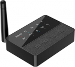 Bluetooth saatja vastuv&otilde;tja 5.3 HiFi-adapter - Suure ulatusega Bluetooth-vastuv&otilde;tja koos helitugevuse reguleerimisega - APTX Low Latency HD Bluetooth audioadapter kodustereo teleri k&otilde;rvaklappidele telefonile