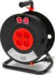 Velamp REEL-FR-40 40m elektriline pikenduskaabel koos kaablikomplektiga 4 pesa 16A ristl&otilde;ikega 3G1.5mm2 must/punane