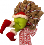 Grinch p&auml;rg uksep&auml;rg Nagu j&otilde;uluvaras varastas hessi j&otilde;ulukaunistus girlandid kaunistus j&otilde;ulukaunistus 30 x 40 cm