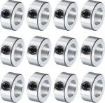 hankimine kaardipoldi kraed, 1/2" puur, tsingitud s&uuml;sinikterasest v&otilde;lli kraed, 1-1/2" OD, 1/2" laius, lukustus telje krae (&otilde;&otilde;nes, kerge) 12-ne komplekt.