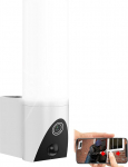 VisorTech v&auml;livalgusti koos kaameraga: LED v&auml;livalgusti & WLAN 2K kaamera, PIR, &ouml;&ouml;n&auml;gemine, rakendus, valge (V&auml;lisvalgusti koos kaameraga WiFi, v&auml;lisvalgusti WLAN-iga, traadita liikumisandur)