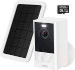 Imou 4 MP Cell 2 surveillance camera for outdoor use, battery-operated, wireless + solar panel, WiFi solar IP outdoor camera, colour night vision, 2-way audio, IP65, 2.4/5 GHz, battery removable & interchangeable
