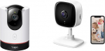 Tapo TP-Link C225 360&deg; WiFi valvekaamera ja TP-Link C110 WLAN IP-kaamera valvekaamera (3MP resolutsioon, 2-suunaline heli, liikumistuvastus) valge