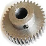 Mootori hammasratas, hammasratas, modulaarne hammasratas, 1 tk 1.25 moodul 30T 32T 33T 35T 37T 39 hammastega spiraalratas valmistatud s&uuml;sinikterasest 1.25 M 36 hammastega hammasratas 4 mm 5 mm 6 mm 6.35 mm 7 mm 8 mm puuriga spiraalratas koonus (7 mm).