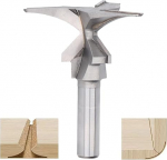 Kaare painutamine integreeritud ruuter bit R50 1/2 tolli varre 3 flute puidut&ouml;&ouml;tlemise freespinkide jaoks 20-36 mm paksusega paneelile