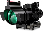 4 x 32 Rifle Scope Dot Sight Punane roheline sinine 3 v&auml;rviline sihik 3 taset Fit 20 mm Picatinny/Weaver Rail koos Duble Side Rails kiudraudse sihikuga