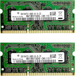 4GB RAM m&auml;lu 2 x 2GB DDR3 SODIMM 1Rx8 2GB 1333MHz PC3-10600S 204pin 1.5V S&uuml;learvuti s&uuml;learvuti 51CH041