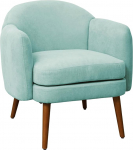 SVITA Johan Lounge Chair Polsterdatud tool Kummipuidust jalad K&auml;etoed Pehmendusega kaasaegne Skandinaavia elutuba kasvuhoone roheline/sinine