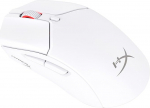 HyperX Pulsefire Haste 2 traadita m&auml;nguhiir, kahes režiimis (2,4 GHz/Bluetooth), 26K sensor, 26 000 DPI, kuni 100 tundi aku kestvust, 6 programmeeritavat nuppu, RGB, PC/PS5/PS4/Xbox &uuml;hilduv, valge