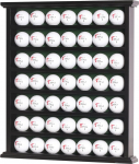 Golf Gift 49-Ball Cabinet Display Case Rack, No Door, Black, GB20-BL by DisplayGifts