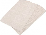 CHICIRIS 6-teiliges Tischsets aus Kunstleder, Wasser- und &ouml;lbest&auml;ndig, Strukturiertes Tischsets-Set mit Staubabweisender Beschichtung, f&uuml;r Restaurants, K&uuml;chen, Esstische, Picknicks Im (Beige)