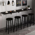 Klapptisch aus Holz mit Aufbewahrungsregal, platzsparender Wandschreibtisch f&uuml;r kleine R&auml;ume im Schlafzimmer oder kleinen Wohnungen