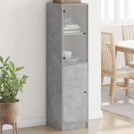Slim Sideboard Bookcase raamaturiiul 4 kuubikuga hoiuruum uksega vabalt seisev kapp elutuppa magamistuppa kodukontorisse (Hall)